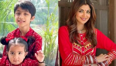 Shilpa Shetty's daughter Samisha wishes brother Viaan on Bhai Dooj in adorable video! - WATCH