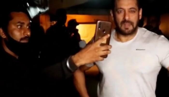 Annoyed Salman Khan tells fan, ‘Naachna band kar’ as latter poses for selfie - Watch viral video!