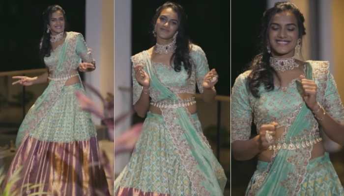 PV Sindhu grooves to viral song &#039;Love Nwantiti&#039; in lehenga, her dance video is breaking the Internet - Watch