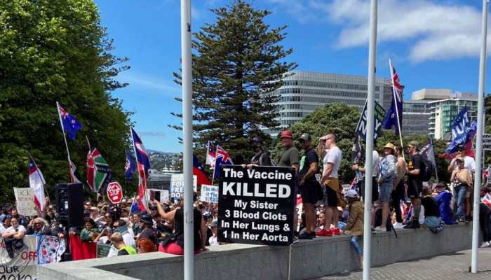 'Kiwis are not lab rats': Thousands protest in New Zealand against COVID-19 rules