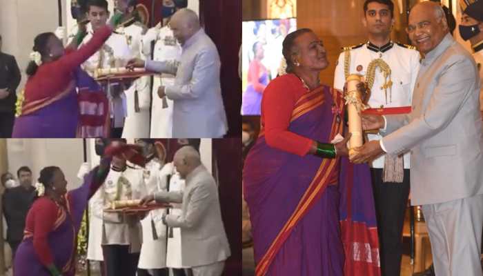 Matha B Manjamma Jogati gets Padma Shri, transgender folk dancer&#039;s gesture before receiving award goes viral - Watch