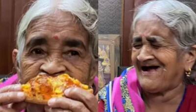 Desi nani tries loaded pizza for the first time in viral video, her reaction will melt your heart- Watch
