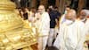 Amit Shah offers prayers at Lord Balaji temple- See pics