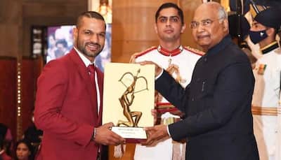 Team India opener Shikhar Dhawan says THIS after receiving Arjuna Award