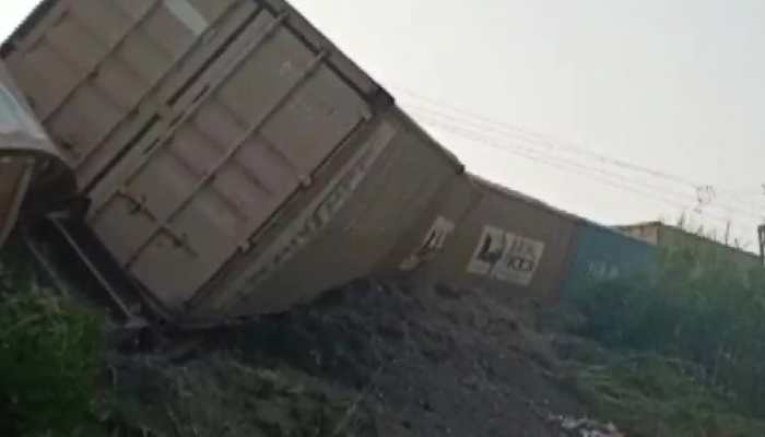 8 wagons of container train derail near Chandauli in UP, train movement affected