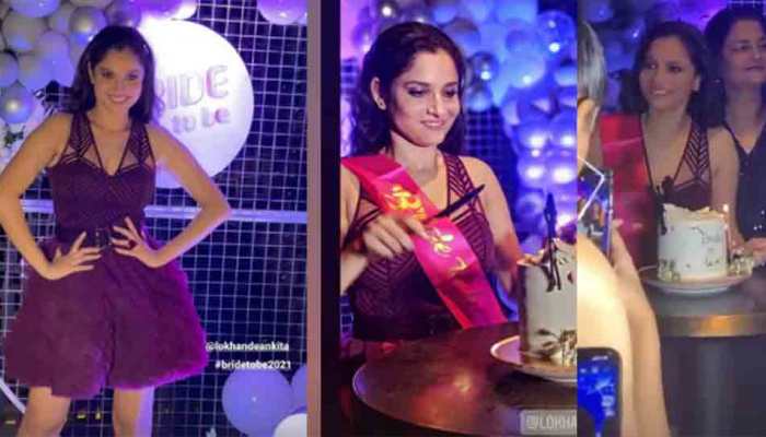 Ankita Lokhande dances her heart out with Rashami Desai, Mrunal Thakur at her bachelorette, check pics and videos