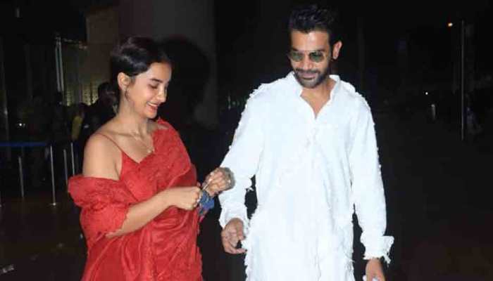 Rajkummar Rao, Patralekhaa make first public appearance as husband and wife: In Pics