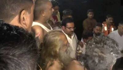 Chhattisgarh CM Bhupesh Baghel takes holy dip at Mahadev Ghat on Kartik Purnima