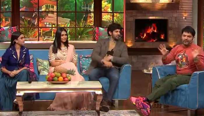 Kapil Sharma stumps Kartik Aaryan, asks &#039;aapko apni kisi co-star se pyaar nahi hota?&#039; WATCH