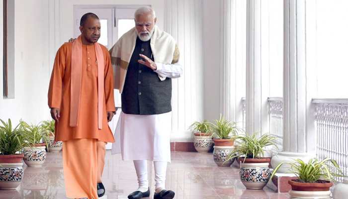 Viral picture of Modi-Yogi bonhomie sets the tone for UP elections