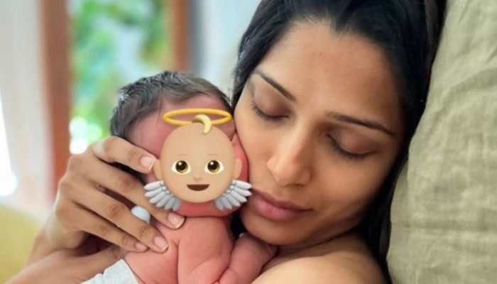 It's a baby boy! Freida Pinto and Cody Tran welcome son Rumi-Ray