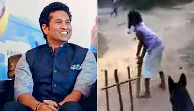 Sachin Tendulkar shares amusing video of a DOG playing cricket with children – WATCH