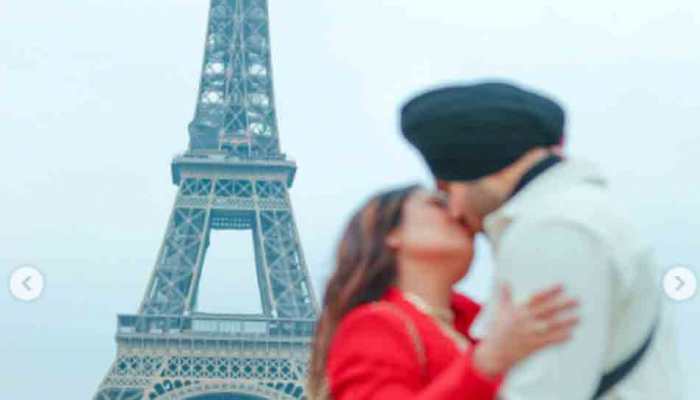 Viral: Neha Kakkar, Rohanpreet Singh&#039;s steamy kiss video in front of Eiffel Tower creates sensation