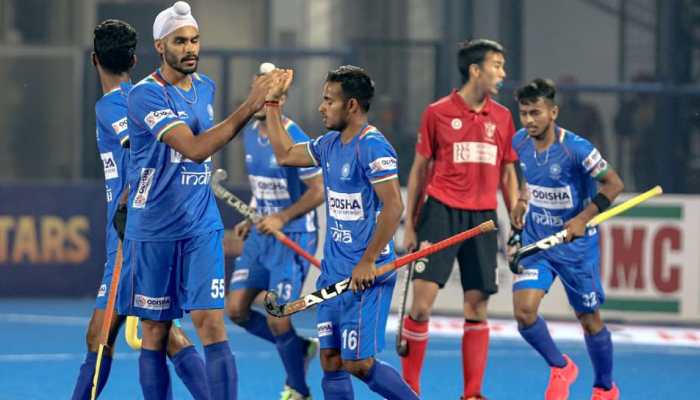 India bounce back in style, thrash Canada 13-1 in junior men&#039;s hockey World Cup clash