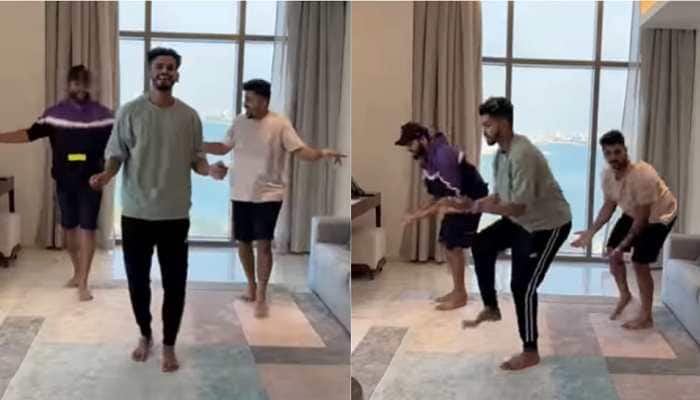 Rohit Sharma, Shreyas Iyer and Shardul Thakur dance to tune of &#39;Shehri  Babu&#39; - Watch | Cricket News | Zee News