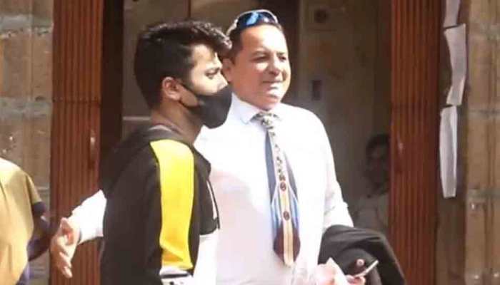Drugs case: Aryan Khan&#039;s co-accused Arbaaz Merchant gets irritated at father while posing for cameras outside NCB office, watch