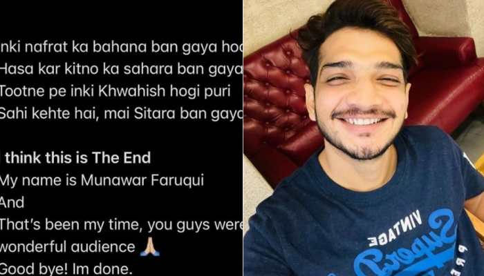 This is the end: Comedian Munawar Faruqui after 12 shows get cancelled, fans say 'don't give up'