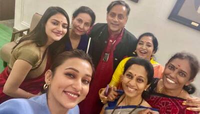 Shashi Tharoor apologises after his caption on selfie with six women MPs sparks row
