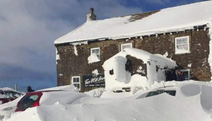 Dozens locked at England&#039;s highest pub due to massive storm start leaving after three nights