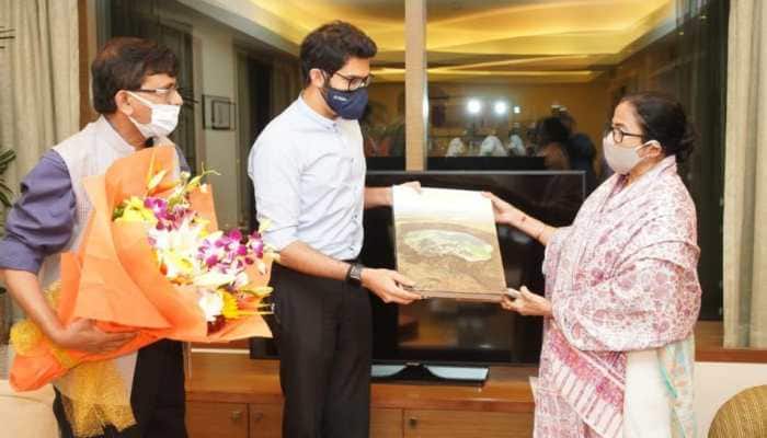 Mamata Banerjee coins 'Jai Maratha, Jai Bangla' slogan in Mumbai, meets Shiv Sena leaders Aaditya Thackeray, Sanjay Raut