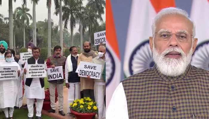 Winter Session, Day 3: Amid Opposition protest, PM Narendra Modi holds strategy meet with top ministers