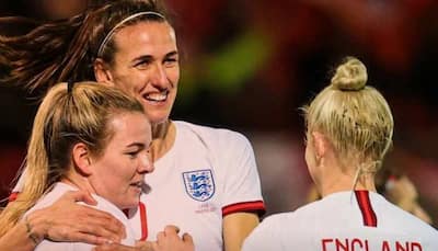 England women's football team slam record 20 goals against Latvia, 4 players score hat-trick