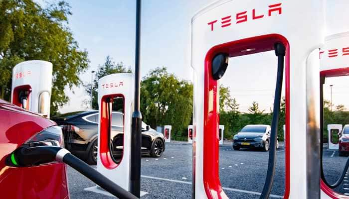 Tesla Supercharger spotted in India ahead of brand&#039;s EV launch, check here