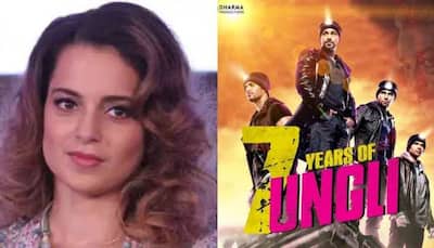 Ouch! Kangana Ranaut cropped out of Karan Johar's 'Ungli' poster on 7th anniversary, fans react!