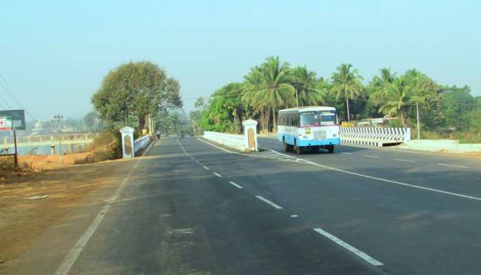 In UP's Bijnor, a brand-new road cracks up after MLA smashes coconut during inauguration