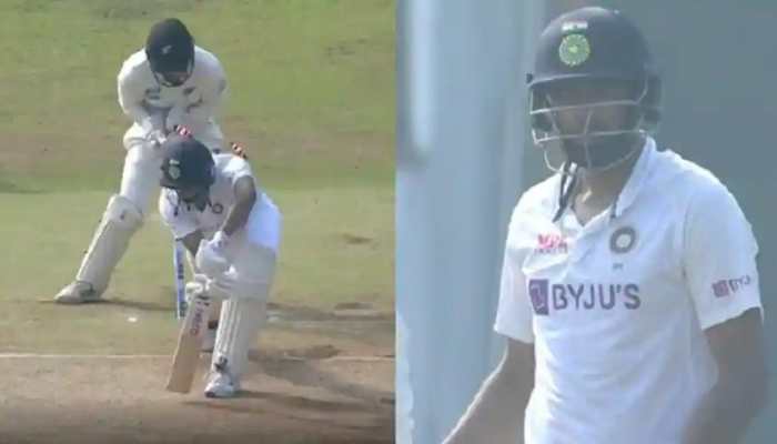 India vs New Zealand 2nd Test: R Ashwin takes review after getting bowled, video goes viral - WATCH