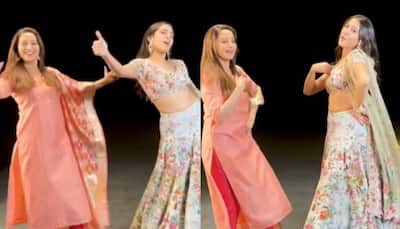 Maar Dala! Madhuri Dixit performs Chaka Chak hook step with Sara Ali Khan - Watch