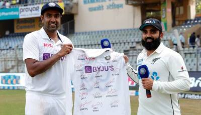 IND vs NZ: R Ashwin gives SPECIAL gift to Ajaz Patel for his 10-wicket haul