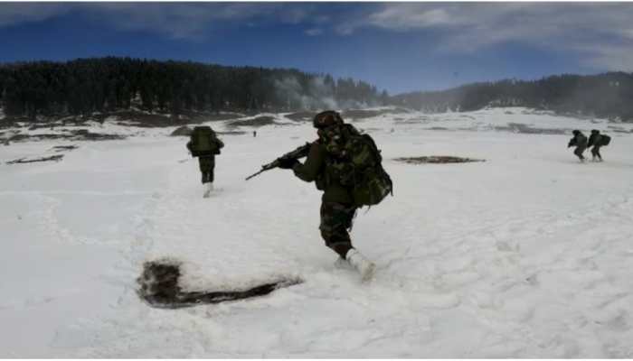 Defence tri-service exercise conducted in high reaches of Kashmir valley