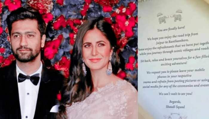 Katrina Kaif and Vicky Kaushal marriage: Welcome note from wedding venue goes viral