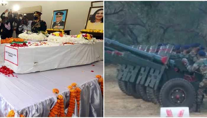 Watch: 17-gun salute given to late CDS General Bipin Rawat