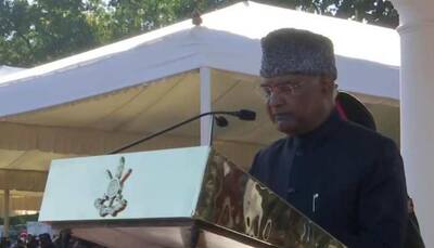 President Ram Nath Kovind reviews IMA passing out parade in Dehradun
