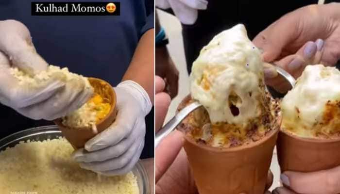 Watch: Momos in kulhad! Delhi vendor’s creation leaves netizens stunned 