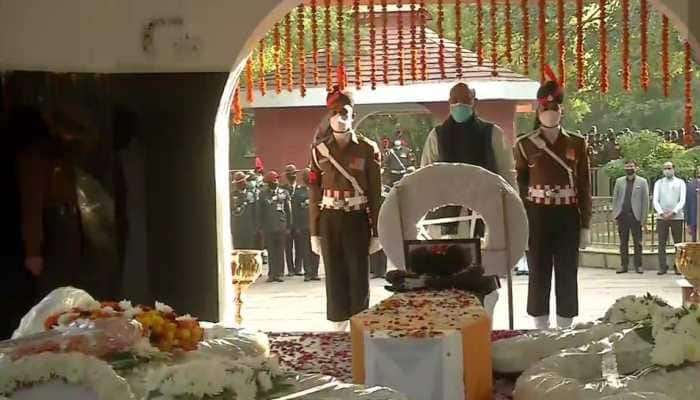 Chopper crash: Rajnath, armed forces chiefs pay tribute to Lt Col Harjinder 