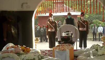 IAF chopper crash: Rajnath Singh, armed forces chiefs pay tribute to Lt Col Harjinder Singh