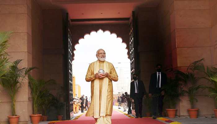 PM Narendra Modi in Varanshi on Monday ahead of Kashi Vishwanath Corridor mega inauguartion