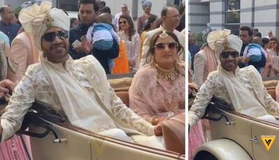Ankita Lokhande-Vicky Jain wedding: ‘Dulhe Raja’ arrives in vintage car to take his 'Dulhaniya' home!