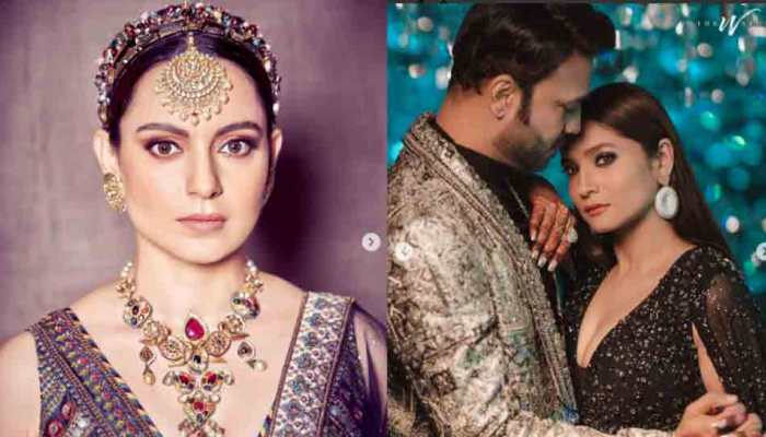 Kangana Ranaut shares pics of Ankita Lokhande, Vicky Jain's sangeet ceremony