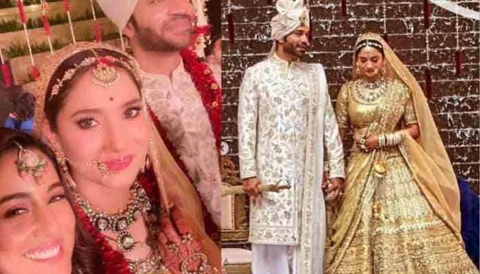 Ankita Lokhande-Vicky Jain&#039;s first wedding video out, performs happy dance after exchanging garlands
