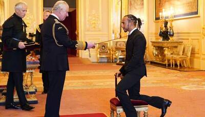 Seven times Formula One champion Lewis Hamilton receives knighthood
