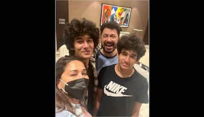 Madhuri Dixit's son Arin returns to India for Christmas vacation, Shriram Nene shares a happy reunion pic! 