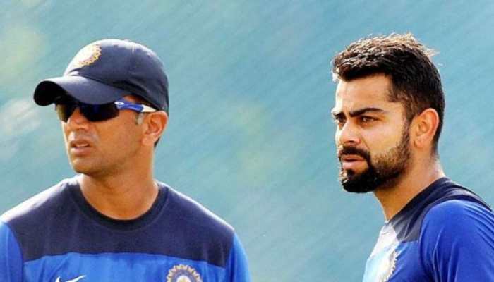 India vs South Africa 2021: Rahul Dravid gives batting tips to Virat Kohli during Team India&#039;s first full training session - WATCH