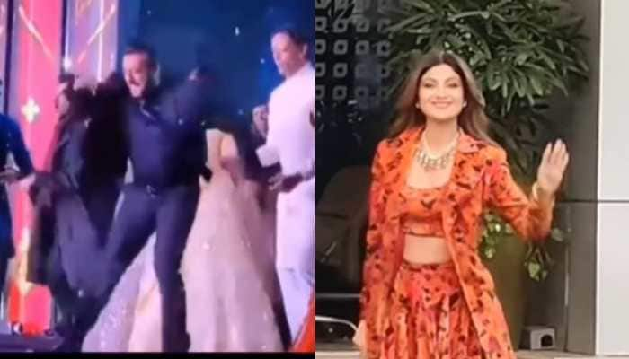 Salman Khan, Shilpa Shetty burn up dance floor at Praful Mehta&#039;s son wedding, groove to Jumme Ki Raat - Watch