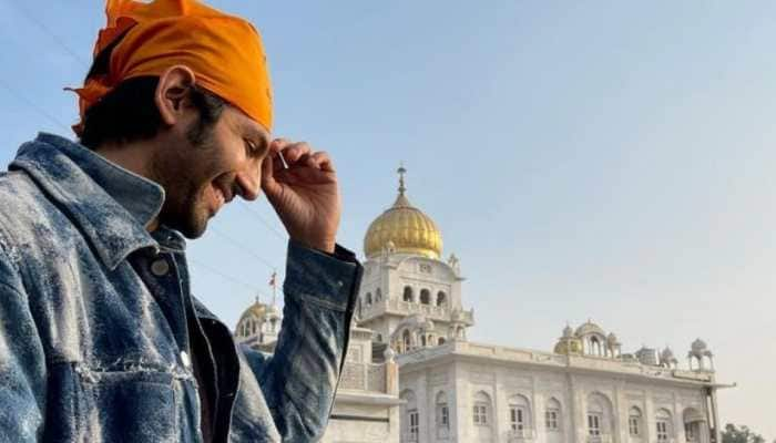 Kartik Aaryan visits Gurudwara Bangla Sahib after finishing &#039;challenging&#039; schedule of &#039;Shehzada&#039;