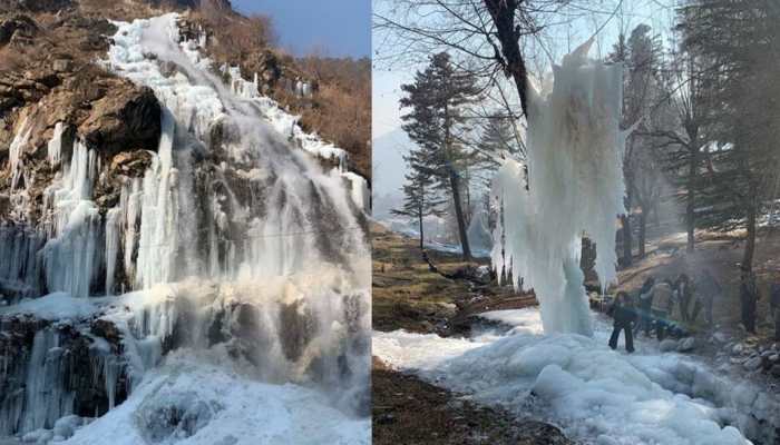 Kashmir’s water bodies freeze as harshest cold period ‘Chilai Kalan’ begins