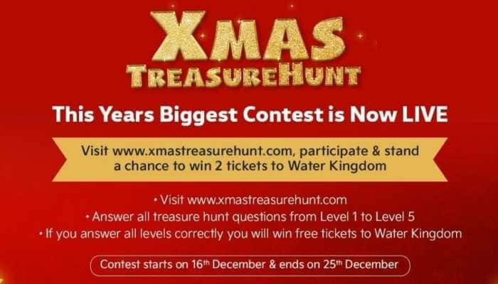 This Christmas 2021, Santa Claus is back with Water Kingdom #Xmastreasurehunt contest!